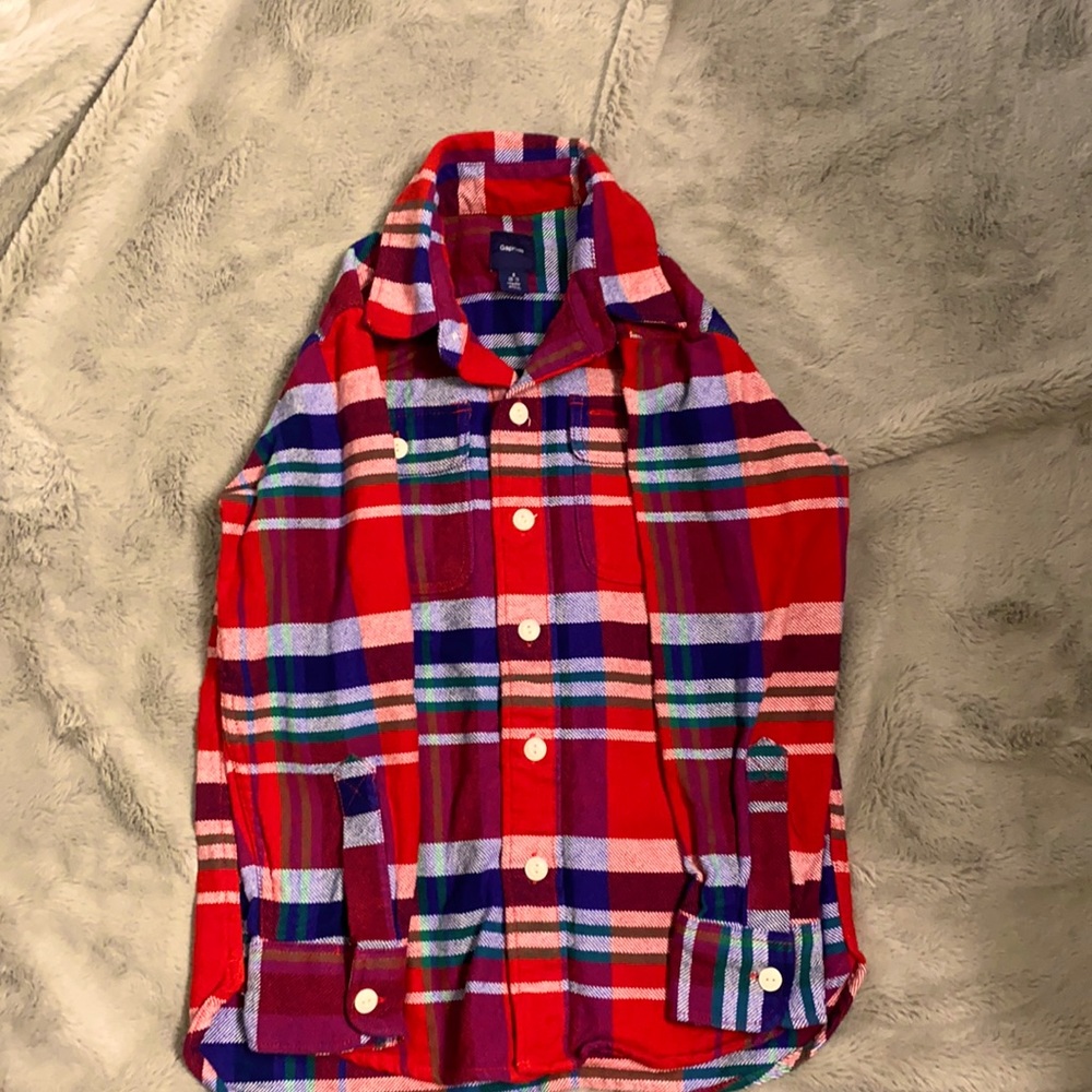 Gap Kids flannel shirt .